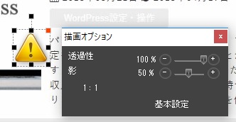 画像オプション
