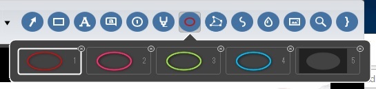 楕円をクリック